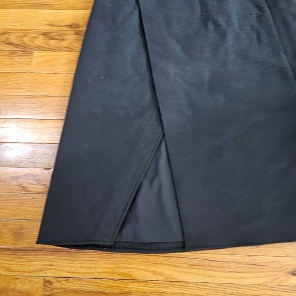 Club Monaco Women A-Line Cutaway Wool Midi Skirt Charcoal Size 4 $140 - Picture 5 of 11